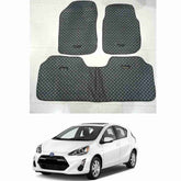 7D Floor Mats Plain Black For Toyota Aqua 2012 to 2016